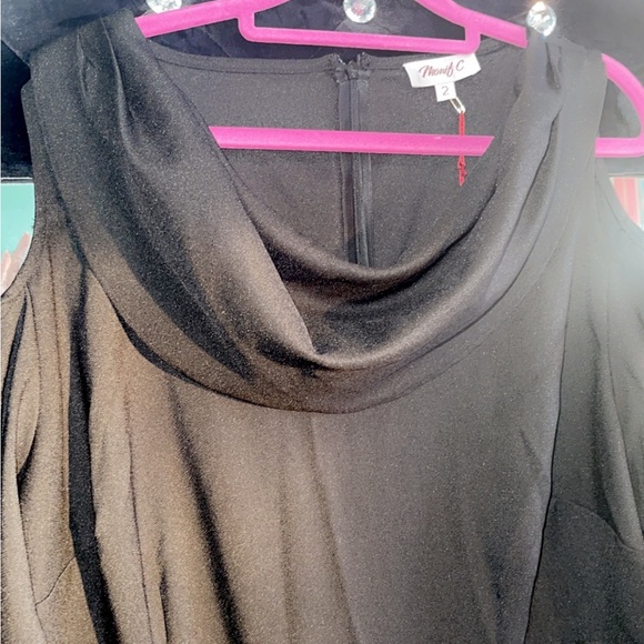 Monfi C Black jumpsuit with fringe bottom - Picture 4 of 12